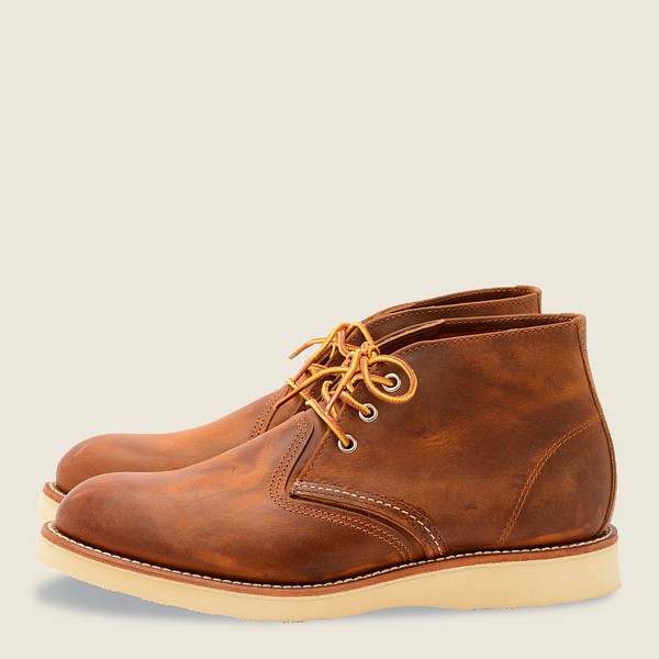 Chaussures Red Wing Heritage - Work - Chukkar Rough & Tough Cuir - Marron - Homme 743CWATLV